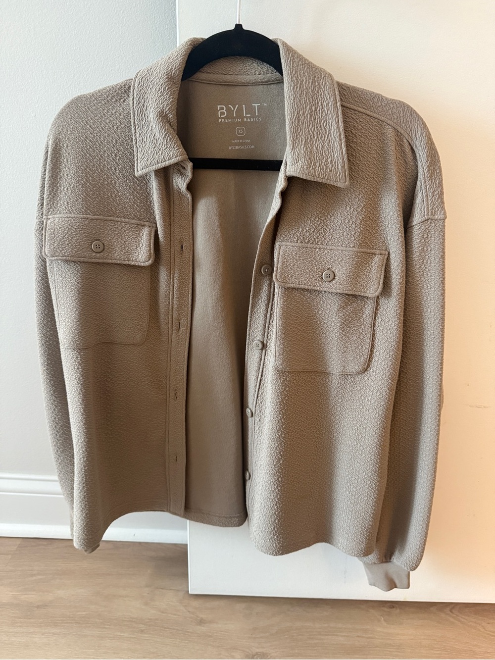 Women’s Taupe BYLT Shacket